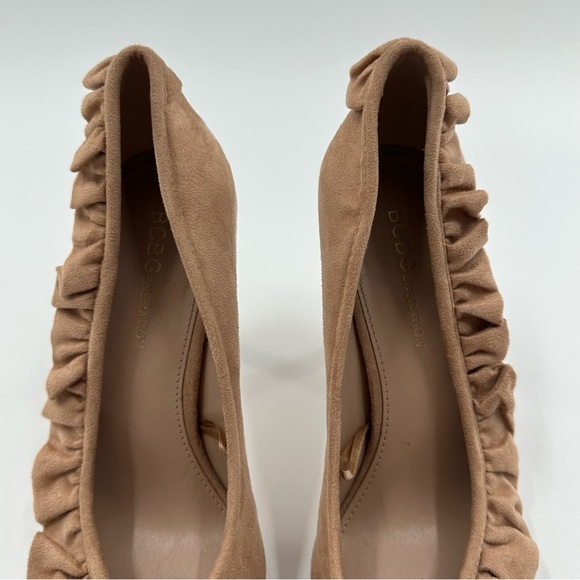 BCBGeneration Beige Faux Suade Heels - Picture 4 of 6